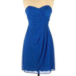Strapless Blue Horizon Cocktail Dress